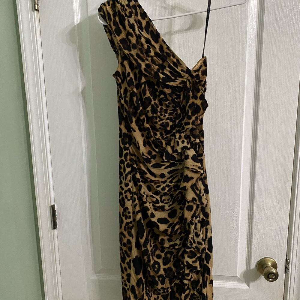 David Meister one Shoulder dress